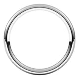 14K White Gold 2 mm Comfort-Fit European-Style Band Size 4.5