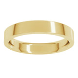 10K Yellow Gold 3.5 mm Comfort-Fit Flat Band Size 5