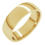 10K Yellow Gold 6 mm Lightweight Comfort-Fit Half Round Band Size 14.5