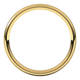14K Yellow Gold 2.5 mm Comfort-Fit European-Style Band Size 7.5