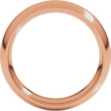 14K Rose Gold 5.5 mm Comfort-Fit Half Round Band Size 9.5