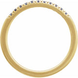 14K Yellow Gold Lab-Grown Alexandrite Stackable Ring