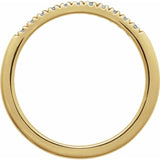 14K Yellow Gold Vermeil Natural Aquamarine Stackable Ring