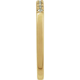 14K Yellow Gold Vermeil Natural Aquamarine Stackable Ring