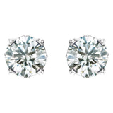 14K White Gold 1/2 CTW Lab-Grown Diamond Scroll Setting® Stud Earrings