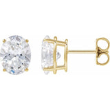 14K Yellow Gold 3 5/8 CTW Lab-Grown Diamond Earrings