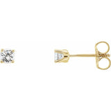 14K Yellow Gold 1/5 CTW Lab-Grown Diamond Youth Earrings