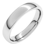 Platinum 4 mm Comfort-Fit European-Style Band Size 5