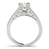 14kt gold Single Row Engagement Ring Channel Set