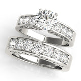 14kt gold Single Row Engagement Ring Channel Set