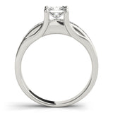 14kt gold Single Row Engagement Ring Channel Set