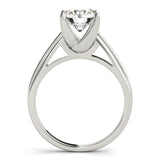 14kt gold Single Row Engagement Ring Channel Set