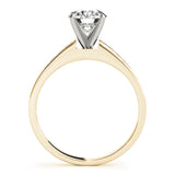 14kt gold Single Row Engagement Ring Channel Set