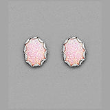 10x8 Pink Simulated Created Opal