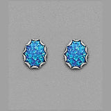 10x8 Dark Blue Simulated Created Opal