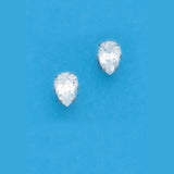 7X5 PEAR CZ EARRINGS