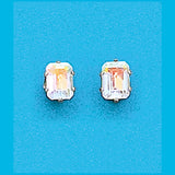 8x6 Emerald Cut Mercury Mist Topaz