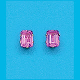 8x6 Emerald Cut Created Pink Sapphire