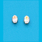 7x5 Oval Mercury Mist Topaz