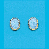 10x8 Light Blue Simulated Created Opal