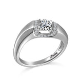 14K W/G .15CT SEMI ENG-GH/SI2 RING FOR A  .50CT RD CENTER****