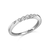 14K W/G .13 CT TW DIA BAND-GH/SI2
