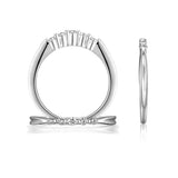 14K W/G .13 CT TW DIA BAND-GH/SI2