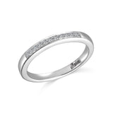 14K W/G .11CT TWDIA BAND-GH/SI2*