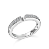 14K W/G .18CT  DIA BAND-GH/SI2****