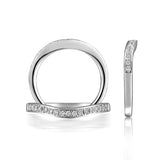 14K W/G .20 CT TW DIA BAND-GH/SI2