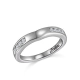 14K W/G .38CT DIA BAND-GH/SI2****