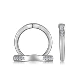 14K W/G .38CT DIA BAND-GH/SI2****