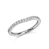 14K W/G .25 CT TW RD DIAMOND BAND GH/SI2