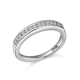 14K W/G .18 CT TW RD DIA BAND-GH/SI2****