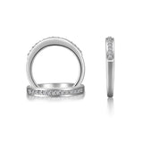 14K W/G .18 CT TW RD DIA BAND-GH/SI2****
