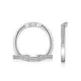 14K W/G .15 CT TW DIA BAND EURO SHANK-GH/SI2