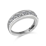 14K W/G .58 TW PC DIA BAND-GH/SI2