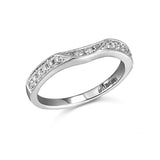 PROGRAM-14K W/G .30CT TW DIA BD-MILGRAIN - GH/SI2***