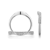 PROGRAM-14K W/G .30CT TW DIA BD-MILGRAIN - GH/SI2***