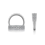 14K W/G .72 CT TW DIA BAND-GH/SI2 EURO SHANK