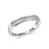 14K W/G .34TW DIA BAND-GH/SI2****