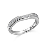 PROGRAM-14K W/G .23CT TW RD DIA BAND-GH/SI2***