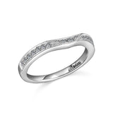 PROGRAM-14K W/G .23CT TW DIA BAND-MILGRAIN-GH/SI2***