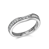 PROGRAM-14K W/G .26CT TW DIA BAND-MILGRAIN-GH/SI2***