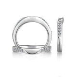 PROGRAM-14K W/G .23CT TW DIA BD-MILGRAIN-GH/SI2***