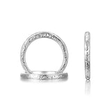 14K W/G CARVED BAND****