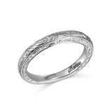 14K W/G ENGRAVED BAND****