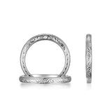 14K W/G ENGRAVED BAND****
