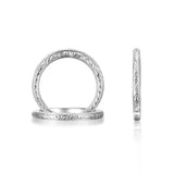 14K W/G CARVED BAND****