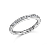 14K W/G .40TW PC DIA BAND-GH/SI2****